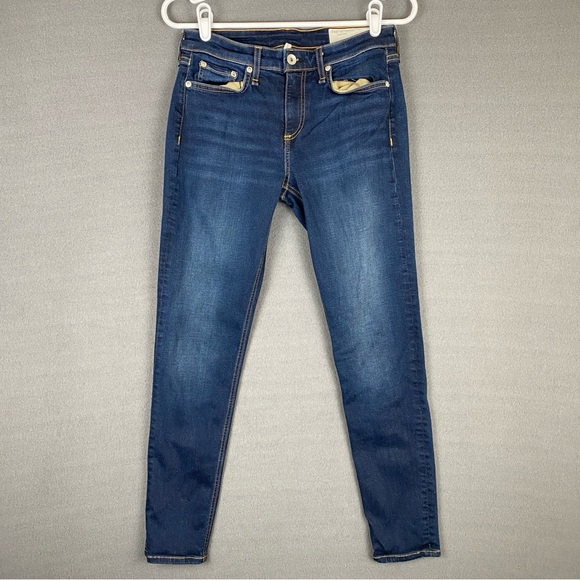 Rag & Bone‎ Jeans Cate Mid Rise Ankle Skinny Women's 27x26 Denim Stretch - Picture 1 of 11